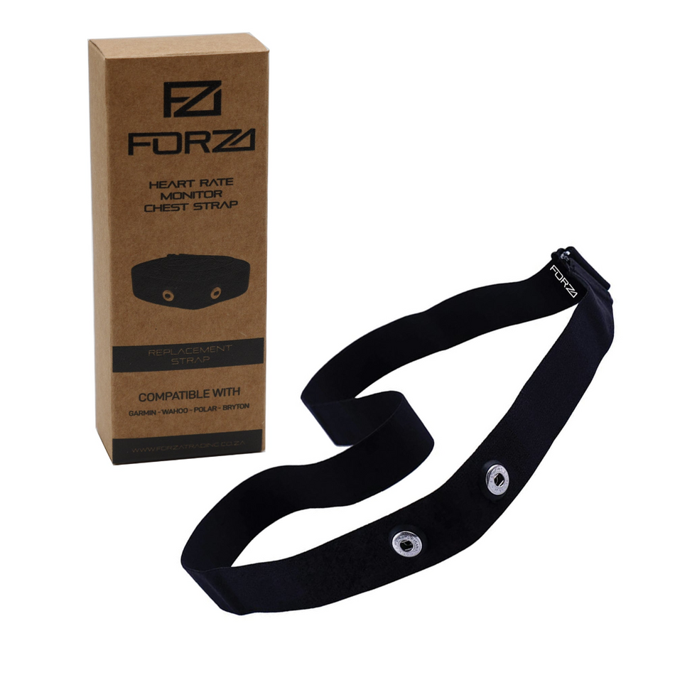 Forza Premium Heart Rate Monitor Replacement Strap - Black