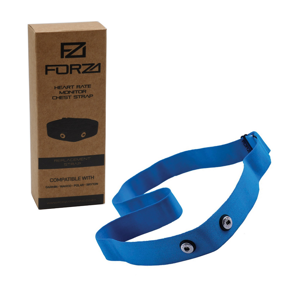 Forza Premium Heart Rate Monitor Replacement Strap - Blue