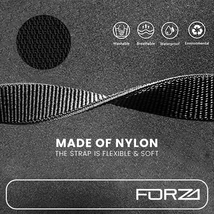 Forza Elite 20mm Nylon Watch Strap - Garmin - Grey