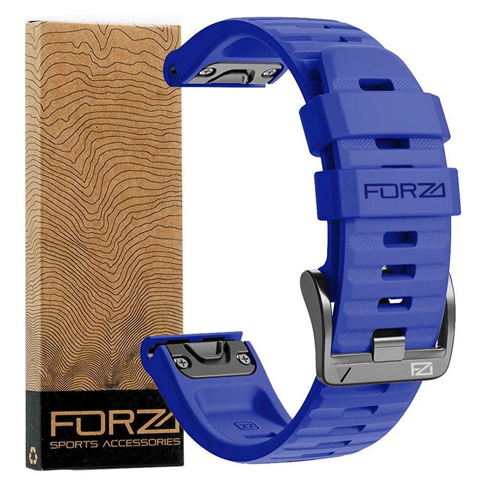 Forza Elite 22mm EasyFit Watch Strap - Garmin - Royal Blue