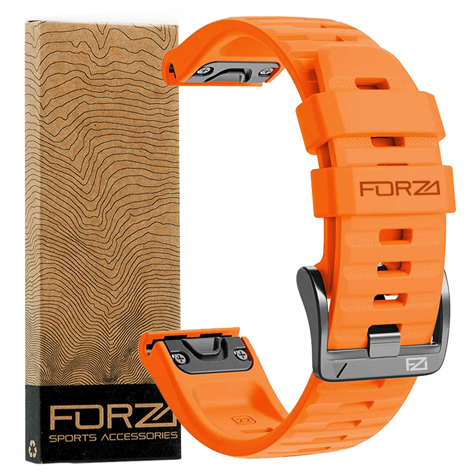 Forza Elite 22mm EasyFit Watch Strap - Garmin - Orange