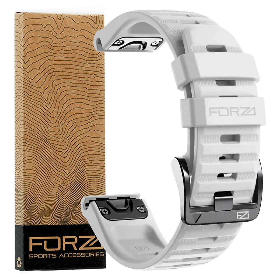 Forza Elite 22mm EasyFit Watch Strap - Garmin - White