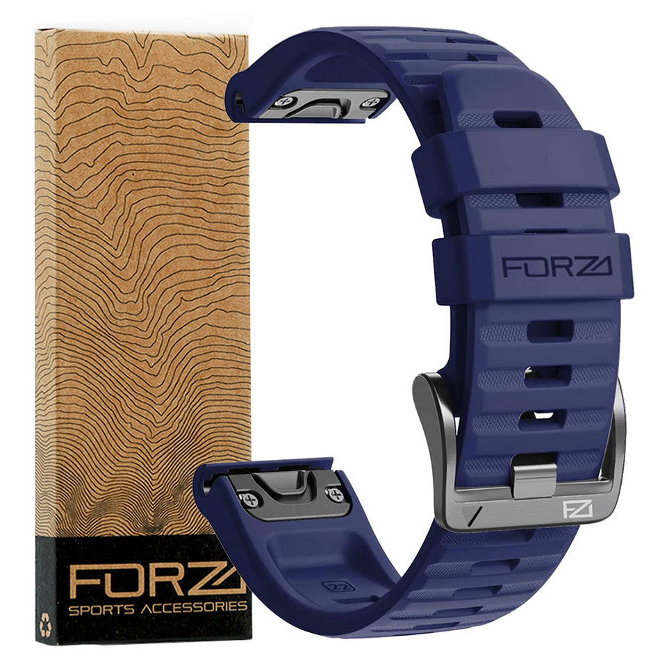 Forza Elite 22mm EasyFit Watch Strap - Garmin - Navy Blue