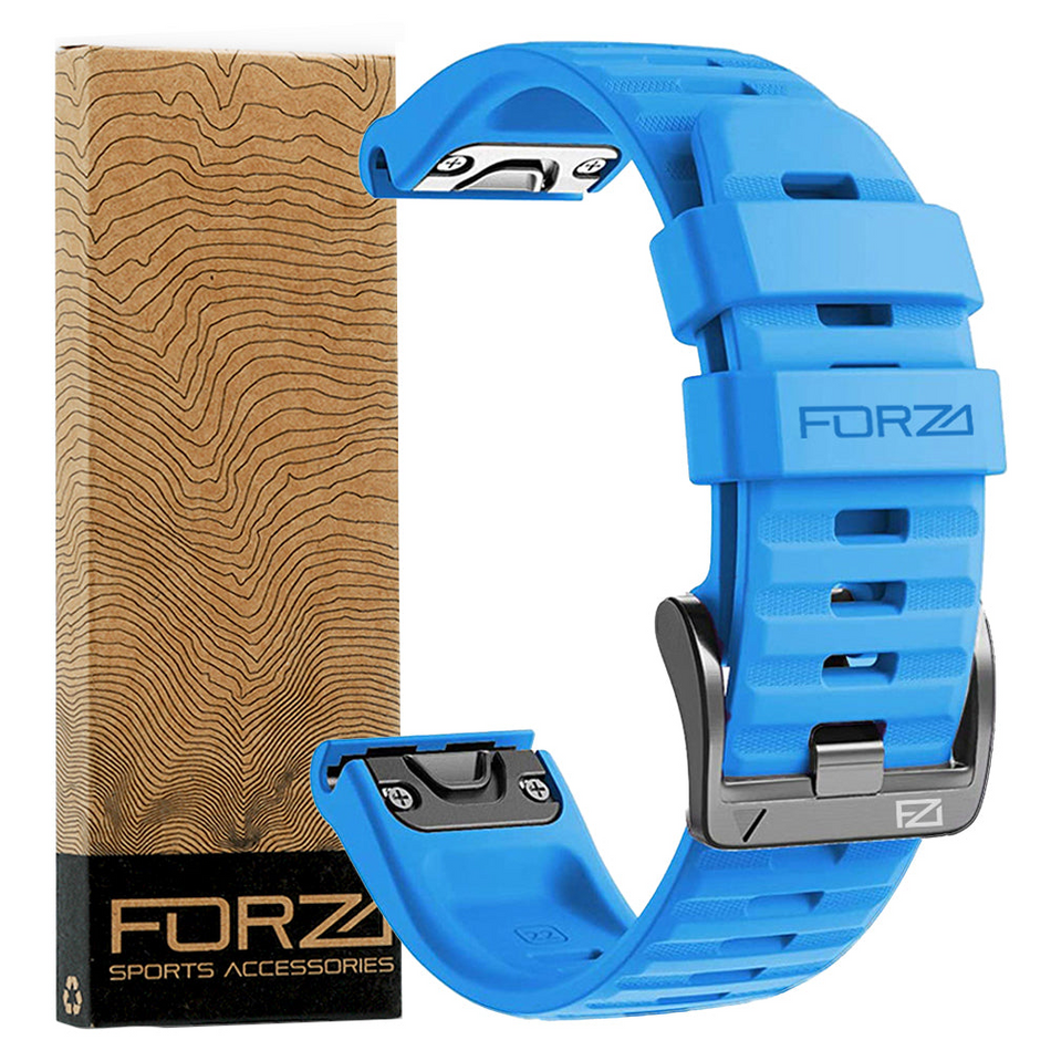 Forza Elite 22mm EasyFit Watch Strap - Garmin - Sky Blue
