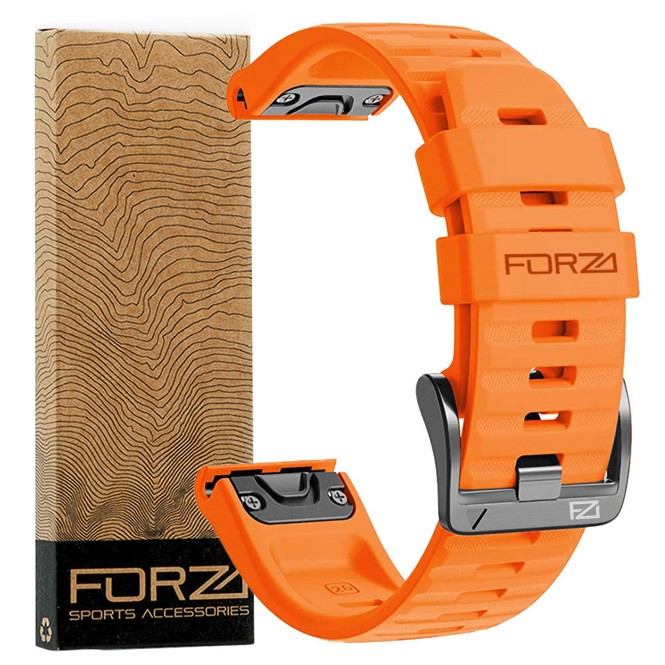 Forza Elite 26mm EasyFit Watch Strap - Garmin - Orange
