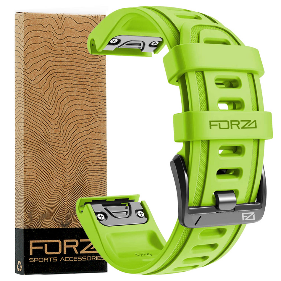 Forza Elite 20mm EasyFit Watch Strap - Garmin - Lime Green