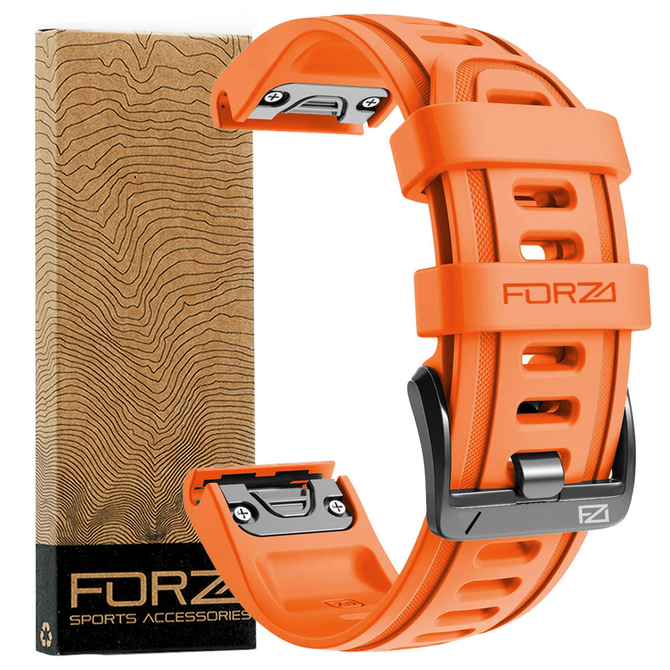 Forza Elite 20mm EasyFit Watch Strap - Garmin - Orange
