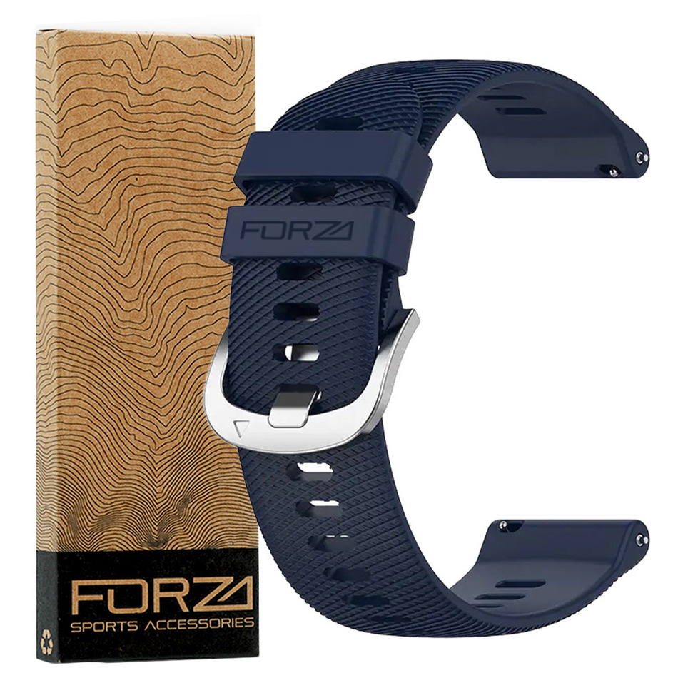 Forza Elite 18mm Quick Release Watch Strap - Garmin - Navy Blue