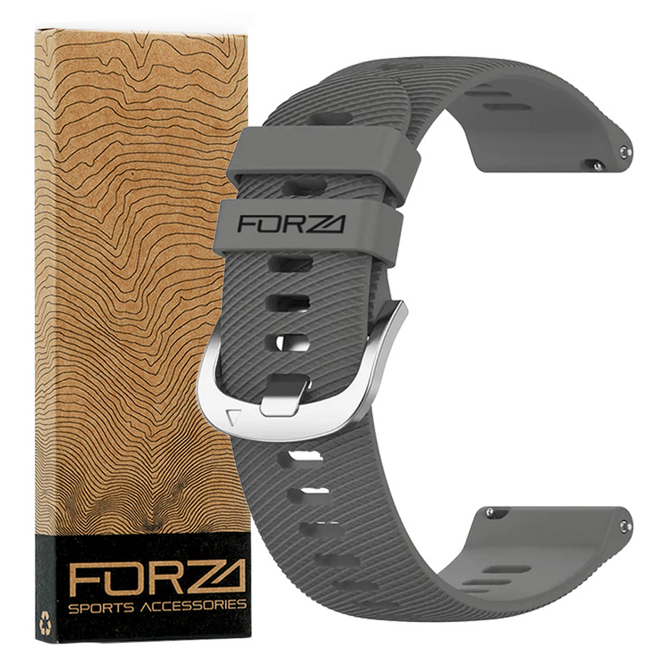 Forza Elite 18mm Quick Release Watch Strap - Garmin - Slate Grey