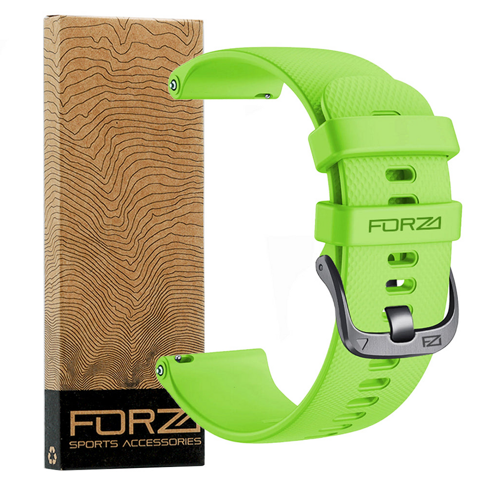 Forza Elite 18mm Quick Release Classic Watch Strap - Lime green