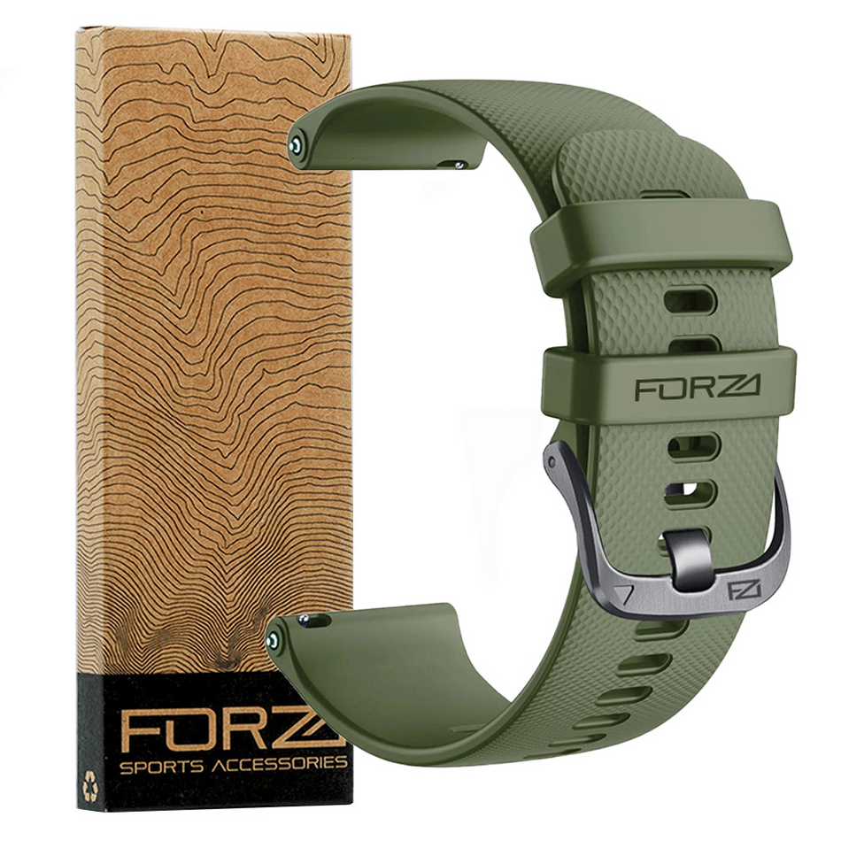 Forza Elite 18mm Quick Release Classic Watch Strap - Army Green