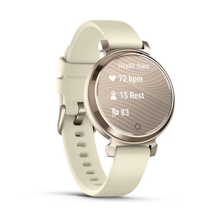 Garmin Lily 2 - Cream Gold with Coconut Silicone Band