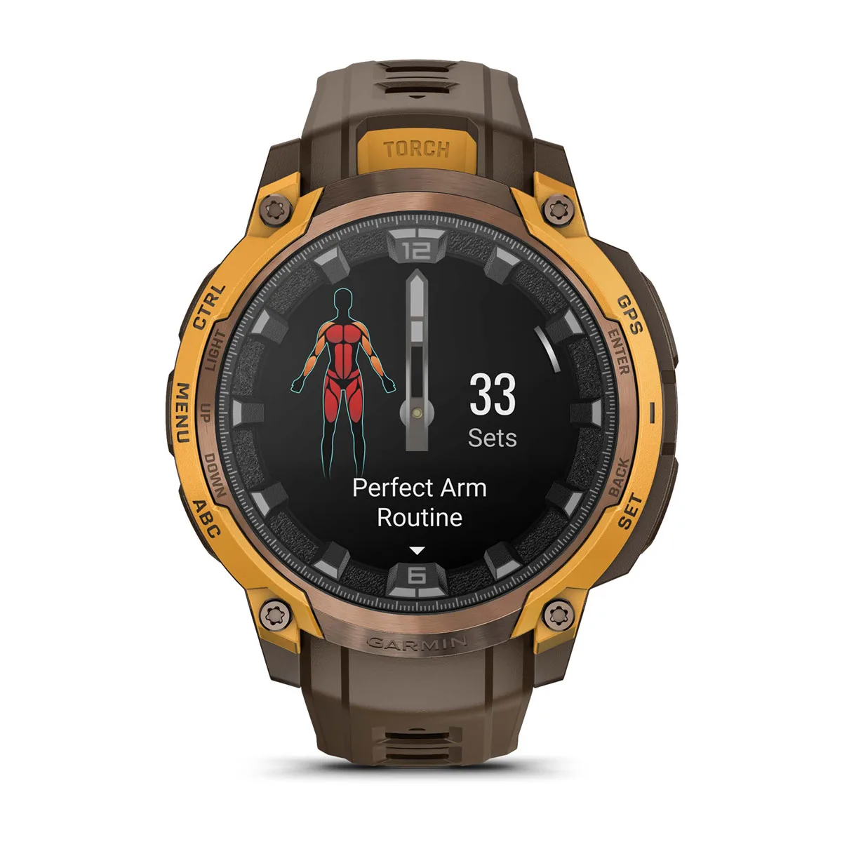 Garmin Instinct Crossover Amoled Bronze/Sunburst with Cocoa Garmin Instinct Crossover Amoled Bronze/Sunburst with Cocoa