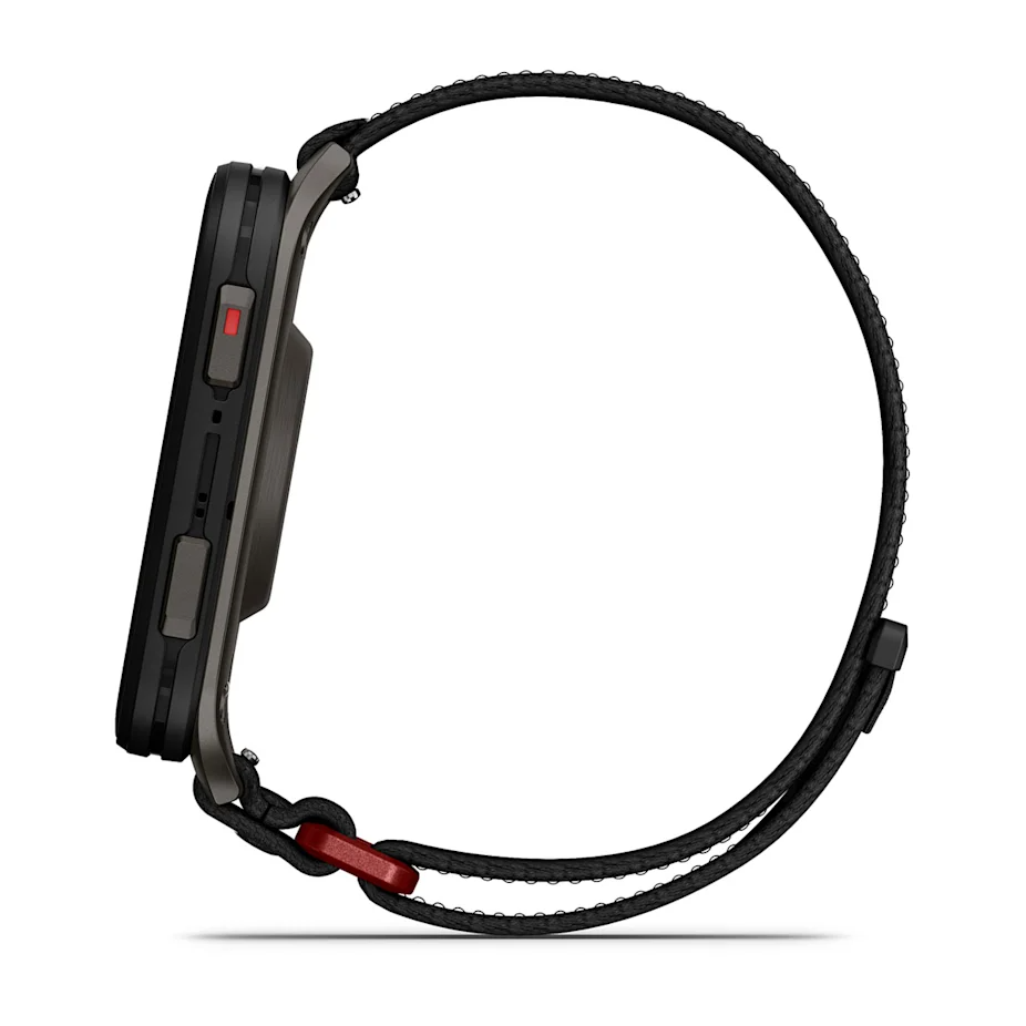 Garmin Venu X1 - Black with Slate Titanium Caseback and Black Comfortfit Nylon Band