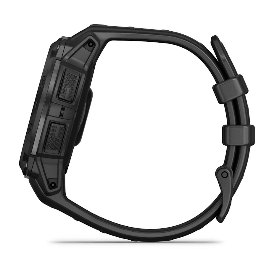 Garmin Instinct 3 - 45mm Solar Tactical Edition - Black with Black Silicone Band