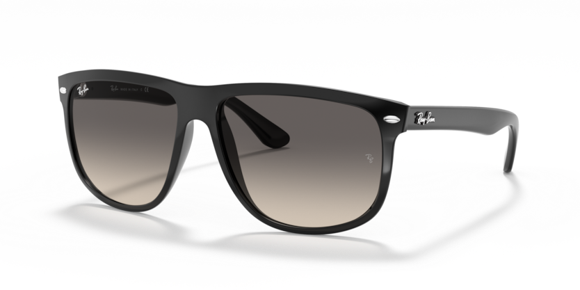 Ray-Ban - Boyfriend - Black on Gold/Grey Gradient - 56