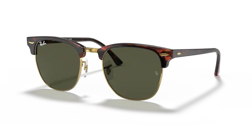 Ray-Ban - Clubmaster - Tortoise/Green Classic G-15 - 51