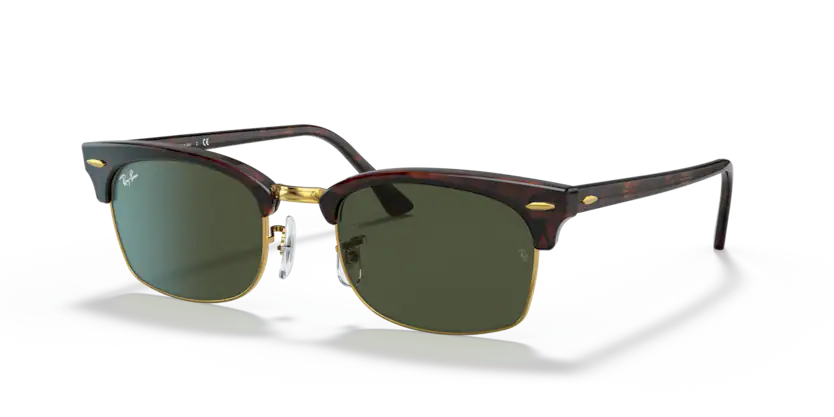 Ray-Ban - Clubmaster Square - Mock Tortoise - Green Classic G-15 - 52