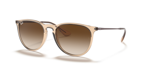 Ray-Ban - Erika - Shiney Transparent Brown/Brown Gradient - 54