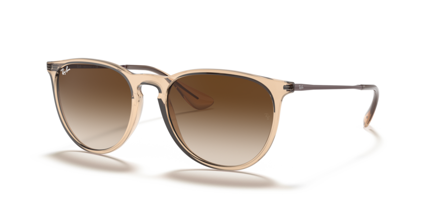Ray-Ban - Erika - Shiney Transparent Brown/Brown Gradient - 54