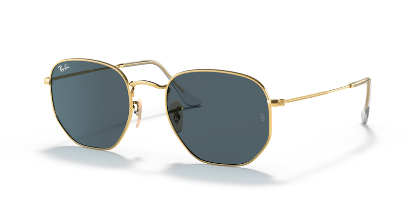 Ray-Ban - Hexagonal - Gold/Blue - 51