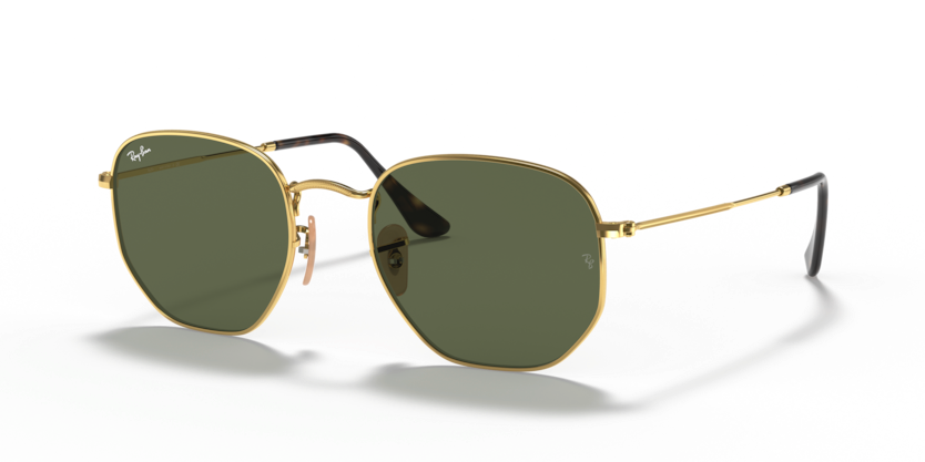 Ray-Ban - Hexagonal - Gold/Green Classic G-15 - 54