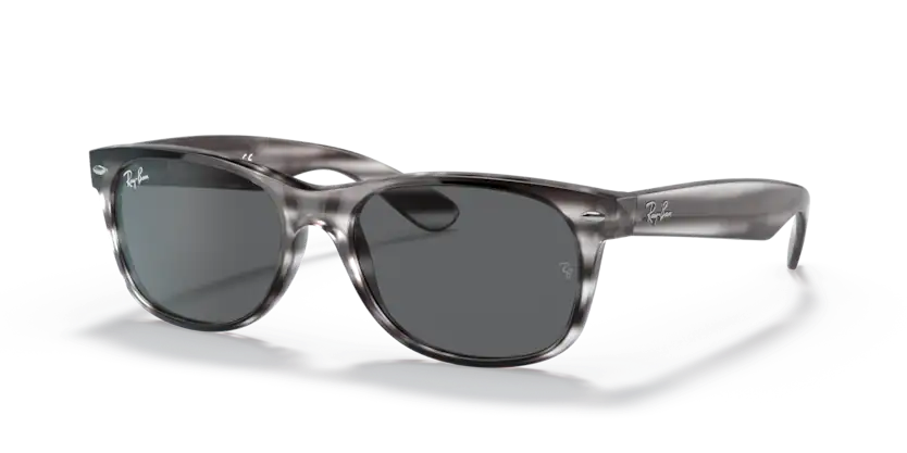 Ray-Ban - New Wayfarer - Stripe Gray/Dark Grey - 58