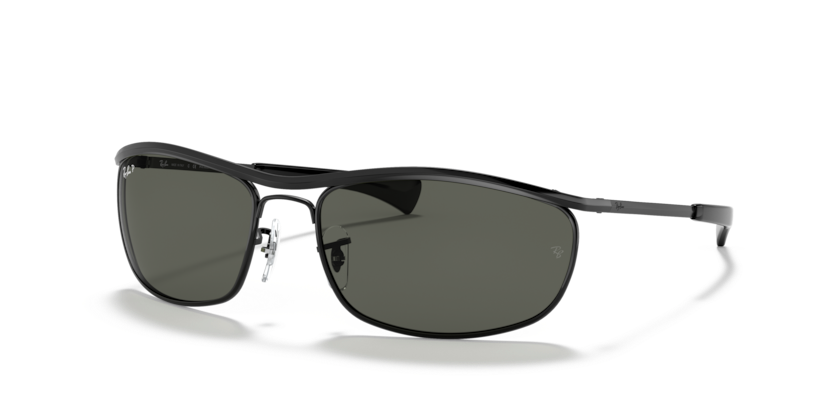 Ray-Ban - Olympian I Deluxe - Black/Polarized Green Classic G-15 - 62