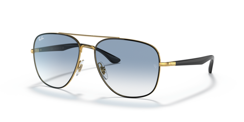 Ray-Ban - RB3683 - Black/Light Blue Gradient - 56