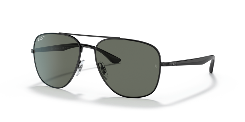 Ray-Ban - RB3683 - Black/Polarized Green Classic G-15 - 56