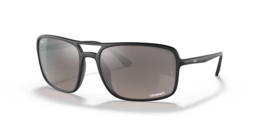 Ray-Ban - RB4375 - Black/Polarized Grey Mirror Grey Gradient - 60