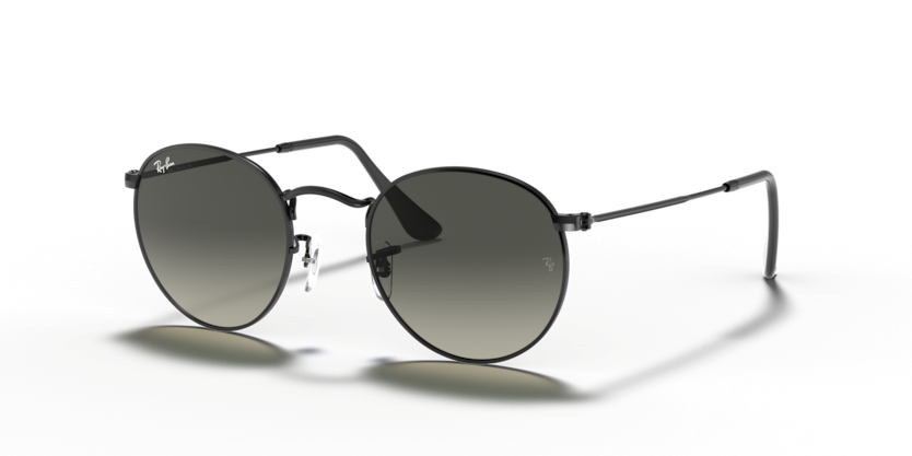 Ray-Ban - Round Metal - Black/Grey Gradient - 50