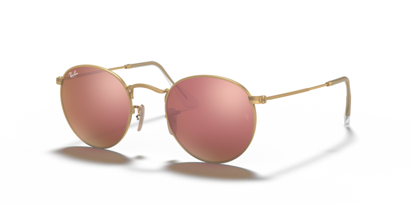 Ray-Ban - Round Metal - Gold/Copper - 50