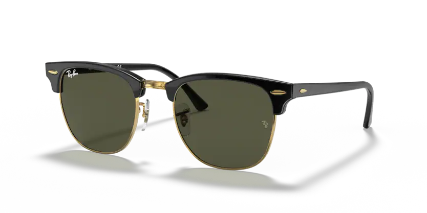 Ray-Ban - Clubmaster - Black/Green Classic G-15 - 51