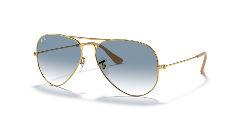 Ray-Ban - Aviator Large Metal - Gold/Light Blue - 55