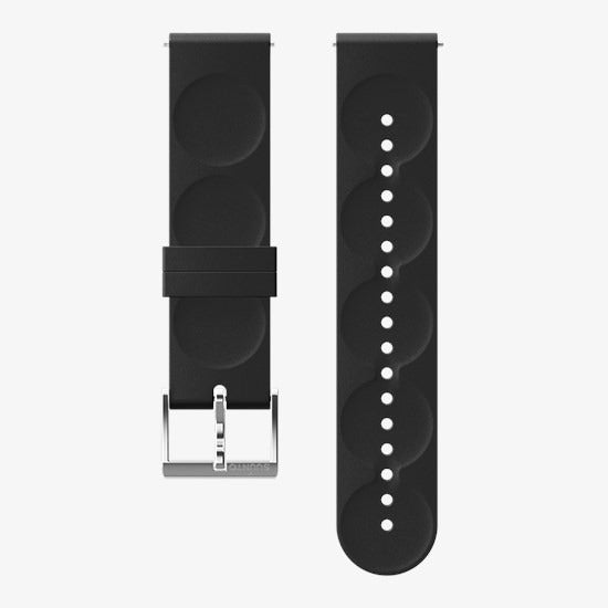 Suunto 20mm Urban 1 Silicone Strap Black Steel - Small