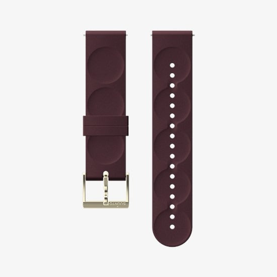 Suunto 20mm Urban 1 Silicone Strap Burgundy Gold - Small