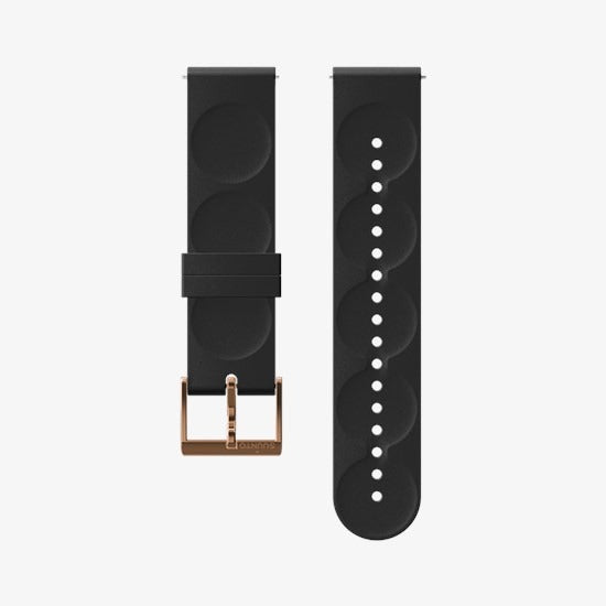 Suunto 20mm Urban 1 Silicone Strap Black Copper - Small