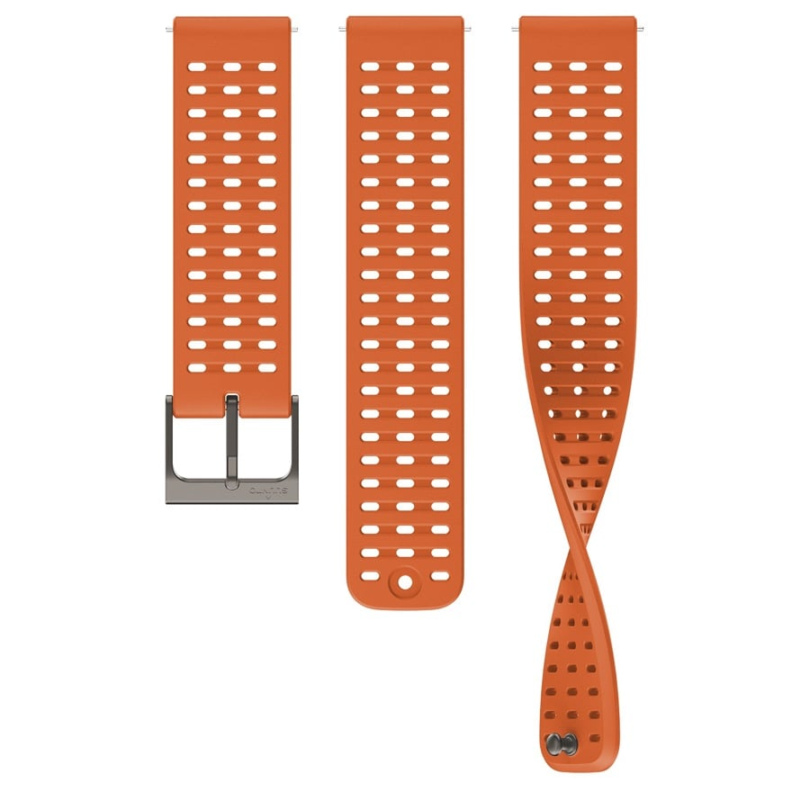Suunto 22mm Athletic 2 Silicone Strap Canyon Orange - S/M