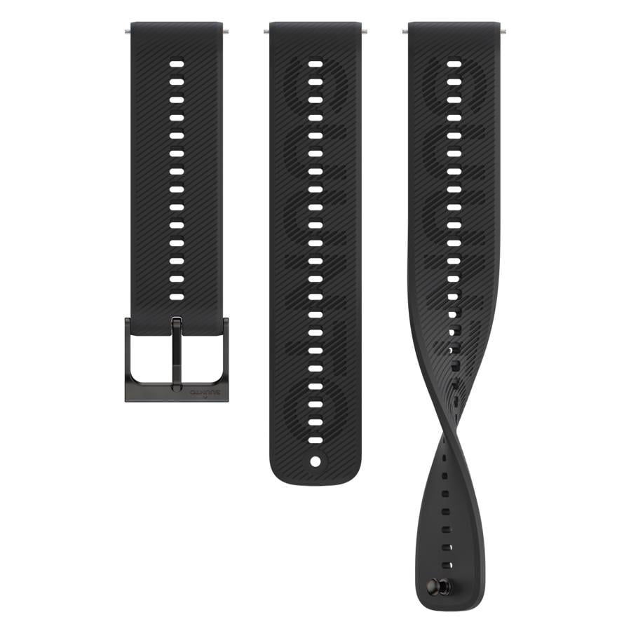 Suunto 22mm Athletic 6 Silicone Strap All Black - S/M