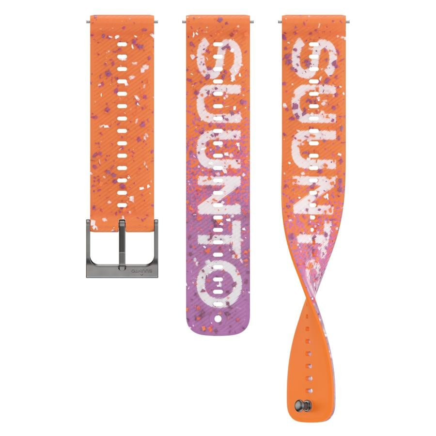 Suunto 22mm Athletic 6 Silicone Strap Power Orange - S/M