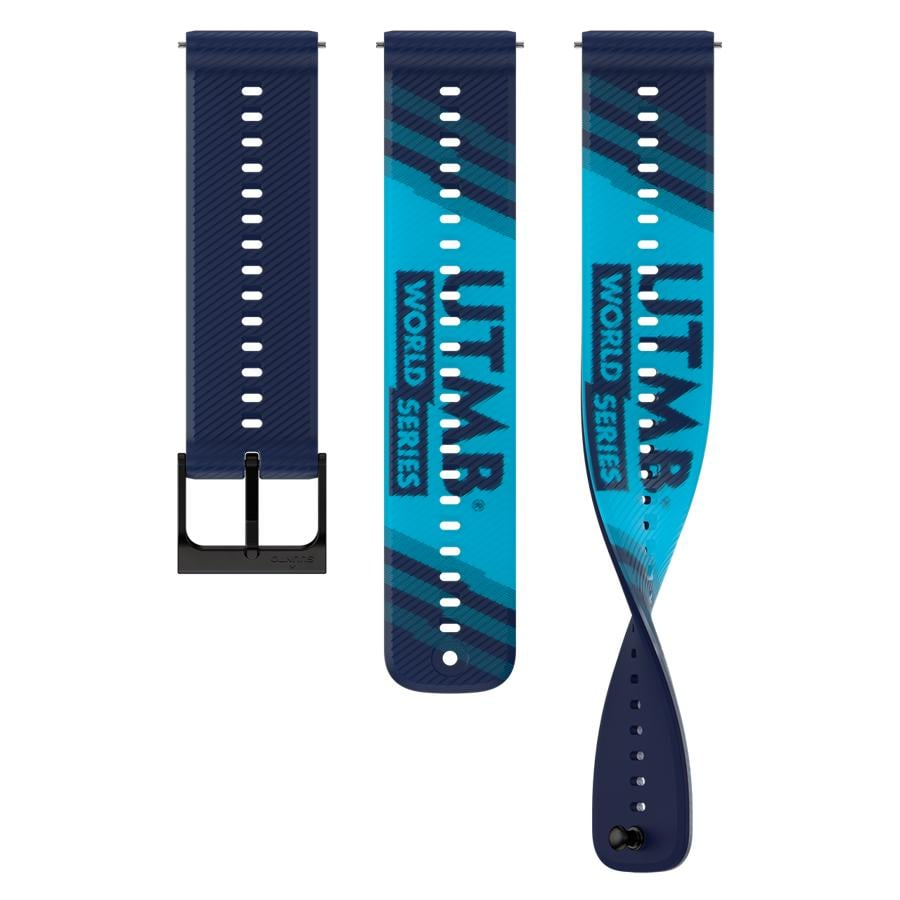 Suunto 22mm Athletic 6 Silicone Strap UTMB World Series Navy Blue - S/M