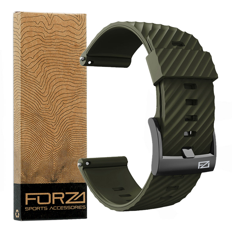 Forza Elite 24mm Watch Strap for Suunto - Army Green
