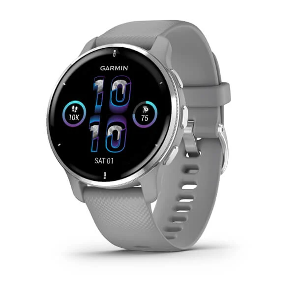 Garmin Venu 2 Plus - Silver Stainless Steel Bezel