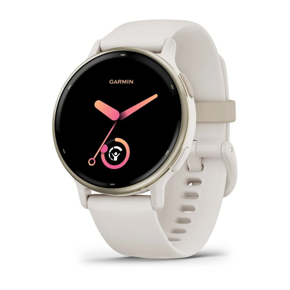 Garmin vivoactive 5 - Cream Gold Aluminium Bezel with Ivory Case and Band