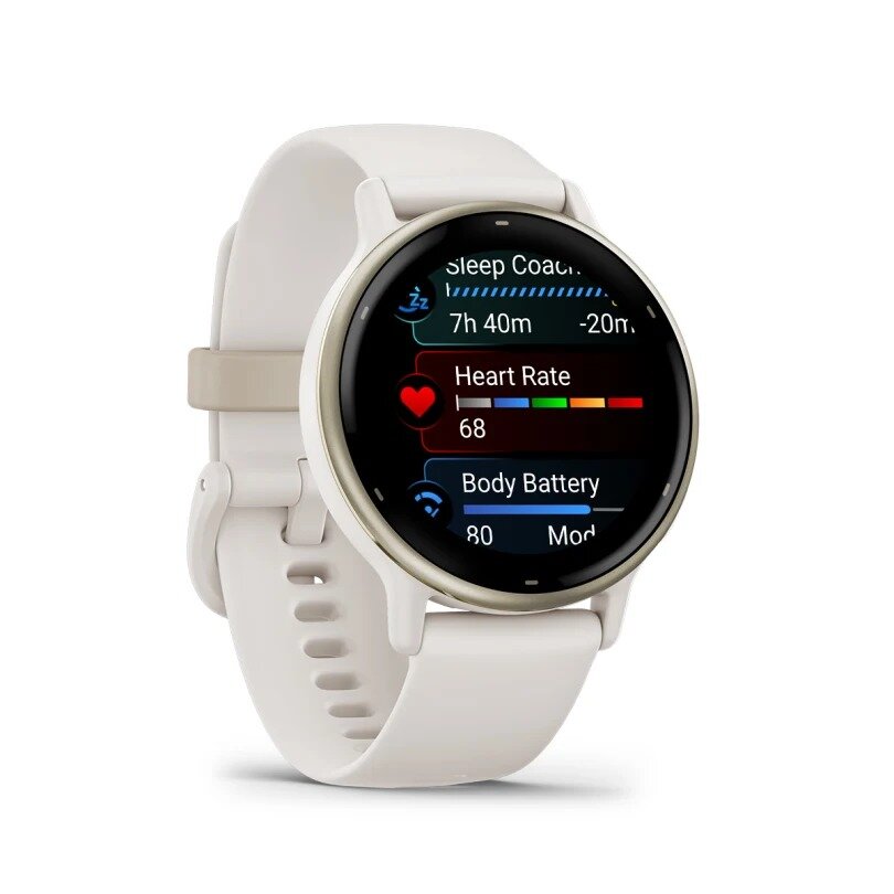 Garmin vivoactive 5 - Cream Gold Aluminium Bezel with Ivory Case
