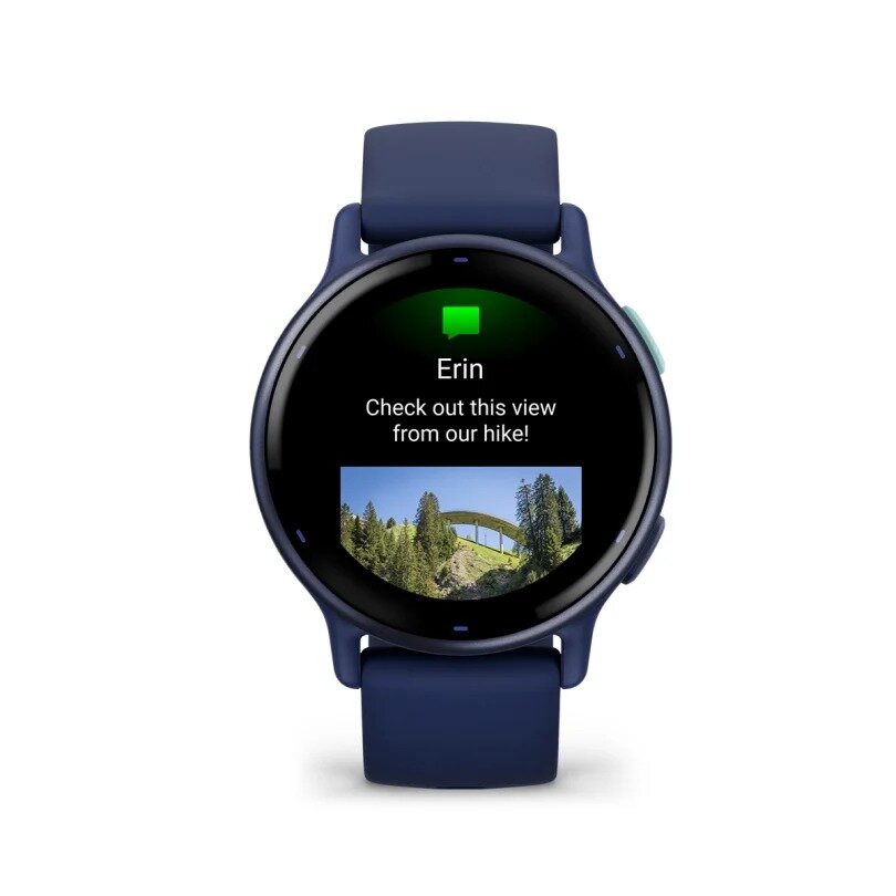 Garmin vivoactive 5 - Metallic Navy Aluminium Bezel with Navy Case and Band