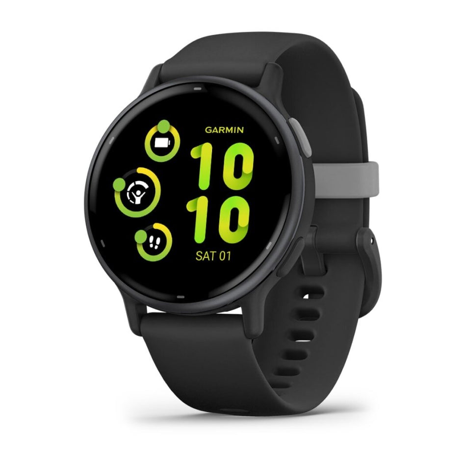 Garmin vivoactive 5 - Slate Aluminium Bezel with Black case and Band