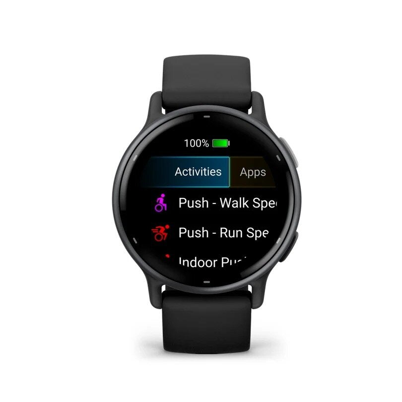 Garmin vivoactive 5 - Slate Aluminium Bezel with Black case and