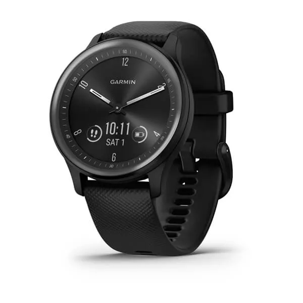 Garmin vivomove Sport - Black Case and Silicone Band